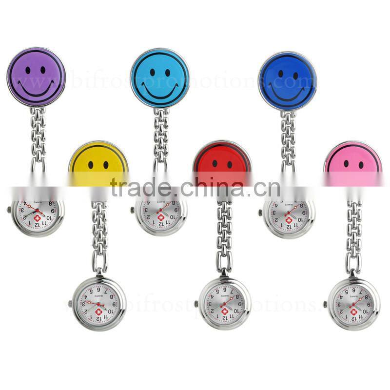 Smile Shaped Promotions Gift Brooch Nurse Watch