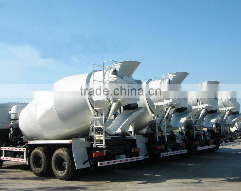 2015 hot selling semi-trailer cement mixer, factory supply cement mixer trailer