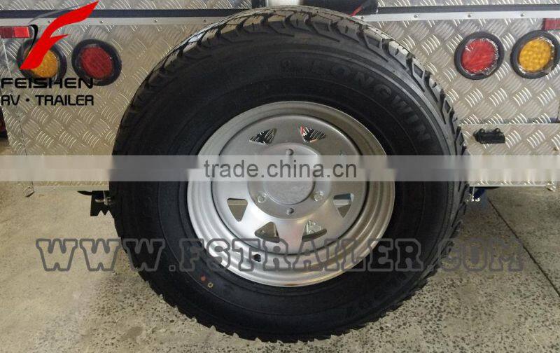 Off Road Front Forward Hard Floor Travel Trailer Caravan 4X4 4WD Camper Trailer C12S