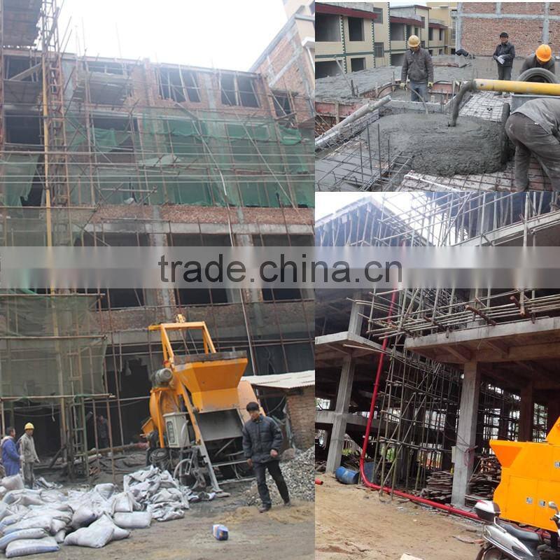 China made hydraulic concrete pump with mixer machine China price