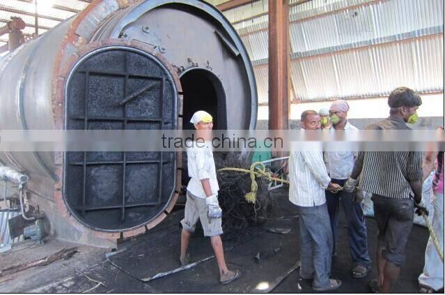 DAYI New Design waste tire, rubber, plastic old waste tire pyrolysis equipment with CE,ISO,BV,TUV low invest High profitable