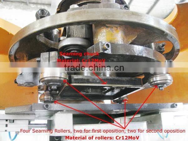Square can sealing seamer machine