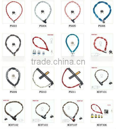 motorcycle bicycle chain link lock