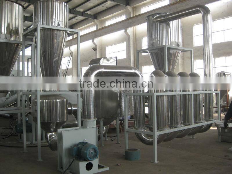 Waste PP PE film bag plastic recycling machine