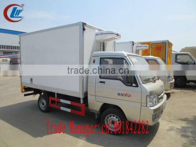 Fonton Forland 4*2 Mini Gasoline Refrigerated van Truck