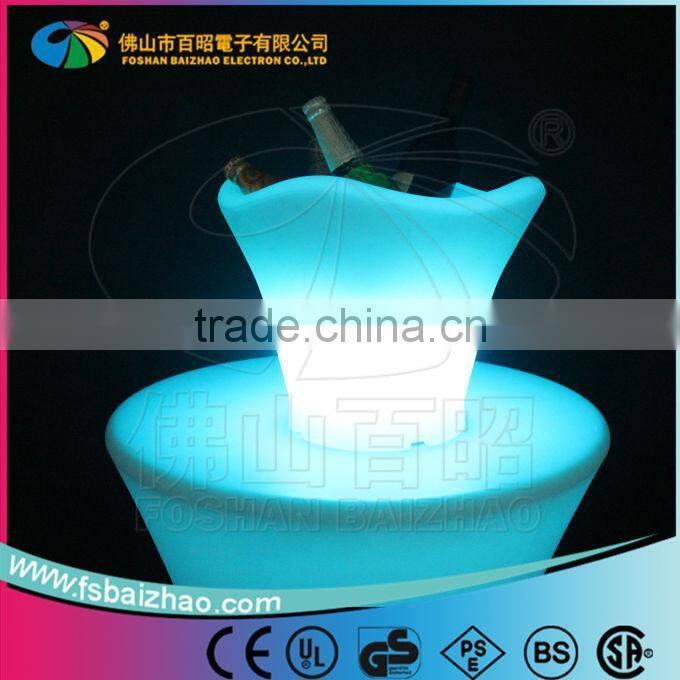 BaiZhao 16 Color Changing Rechargeable Bar Led Ice Bucket For Bar Hotel Home