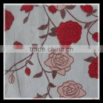 Inherently Flame Retardant Cubicle Curtain in Printed Patterns, with Mesh in Fabric Top