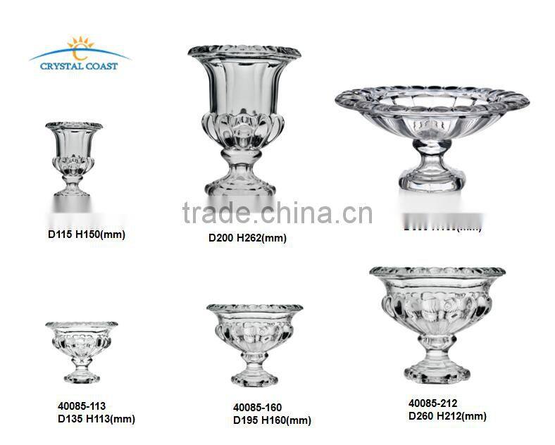 six styles clear footed glass bowl for storage containers set dinnerware