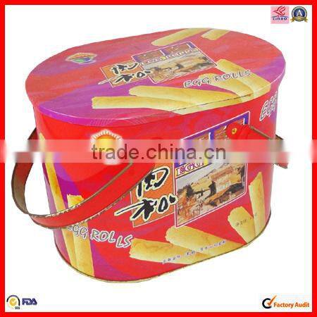 with 2 lids lollipop oval gift metal box