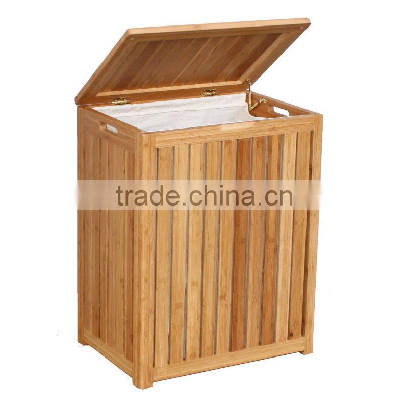 Spa-Style Bamboo Laundry Hamper