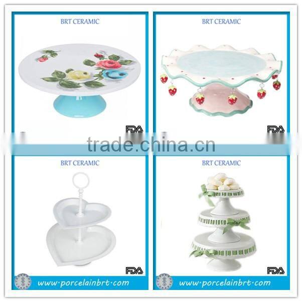 Candy color strawberry laciness stands for cake