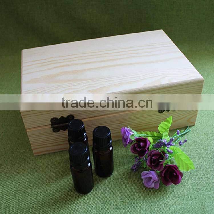 cuboid shape wooden essential oil packaging box for sale