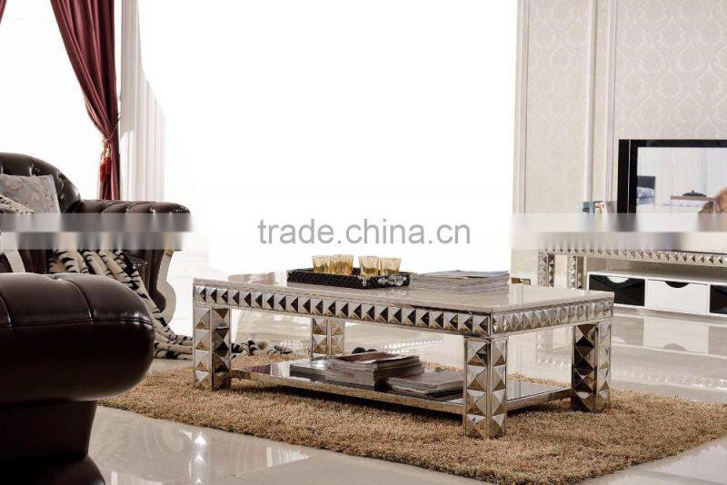 Home Goods Low Glass Top Coffee Table C338