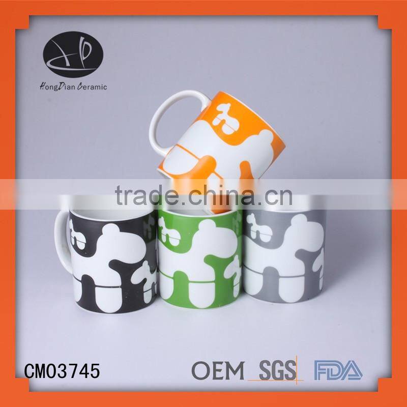 Porcelain Ceramic Type and FDA,CE / EU,SGS Certification ceramic mug,White ceramic mug printing color changing mug