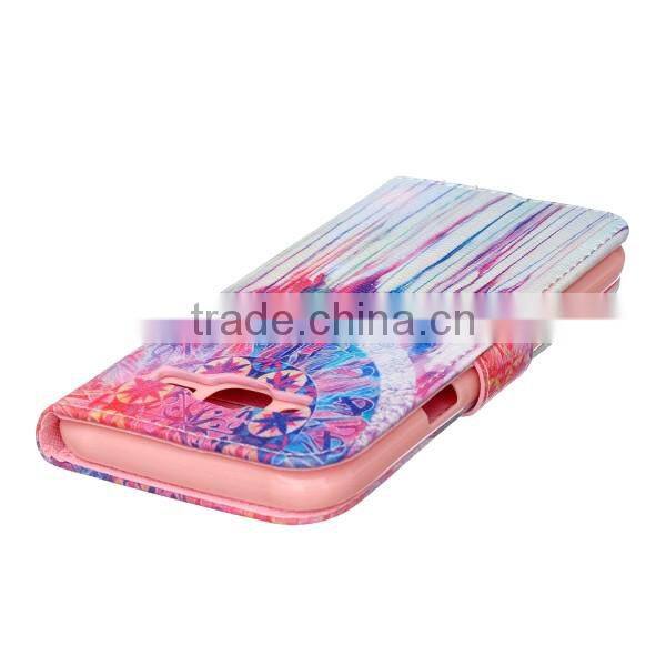 PU leather phone case flip leather holster wallet phone shell for Samsung J5