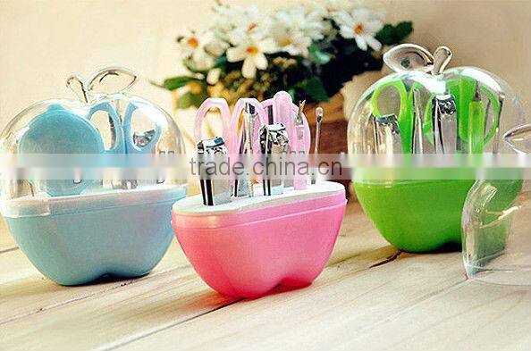 Supply Stainless steel apple nail clippers makeup kit