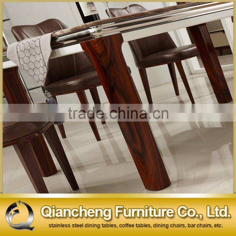 Morden style marble mdf dining table