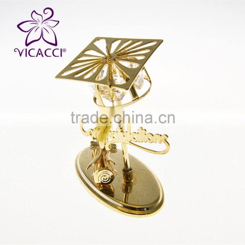 24K gold plated graduation cap for gifts