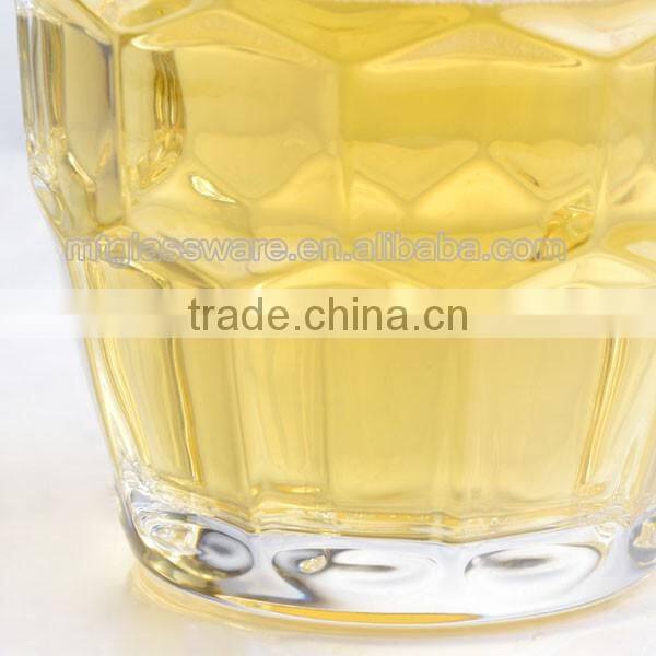 2016 Popular Style clear glass beer mug with handle