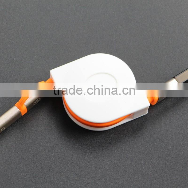 2in1 Retractable Universal Android&iOS Light to USB Charging Cord Tangle-free Charger