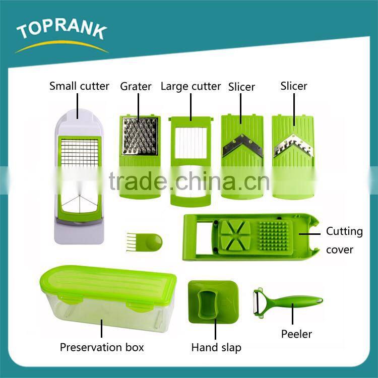 10pcs multipurpose fruit vegetable tool set manual vegetable peeler grater slicer cutter