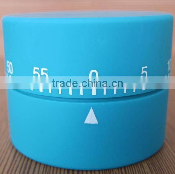 Plastic cylinder shape mechanical sound kitchen timer