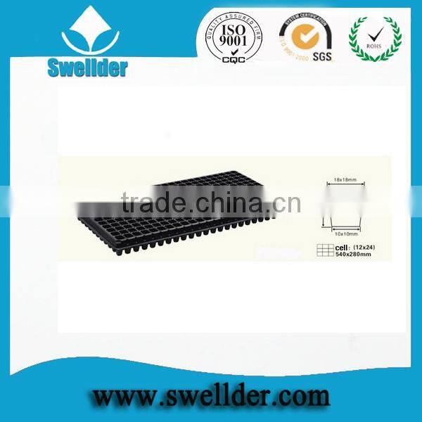 Swellder black hydroponic drip tray