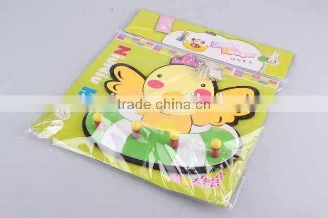 Cartoon sheep shape EVA hook wirh plastic plate/animal shaped hook