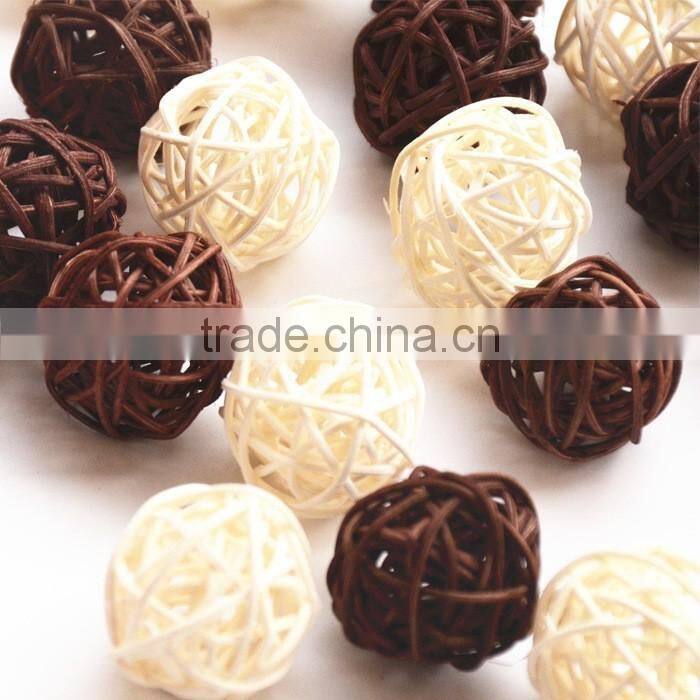 Rattan wicker ball decor for Garden outdoor