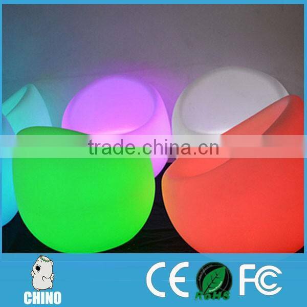 Illuminated Led Waterproof sofa with rechargeable battery