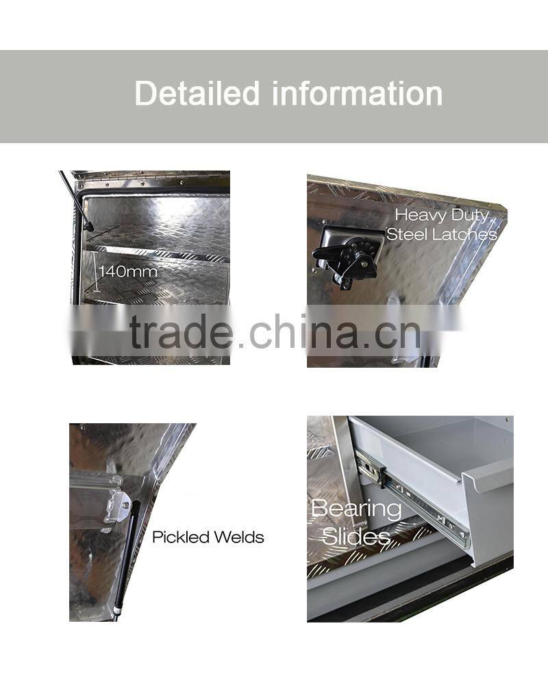 Metal ute tray toolbox storage