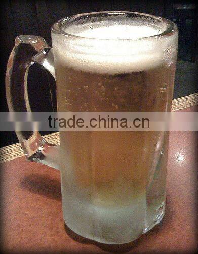 High quality glass beer Mug with handle