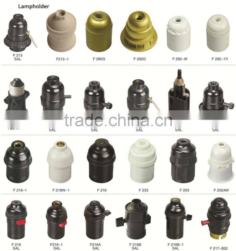 Bakelite & Plastic lamp holder B22 /lamp base/lighting socket/bulb holder