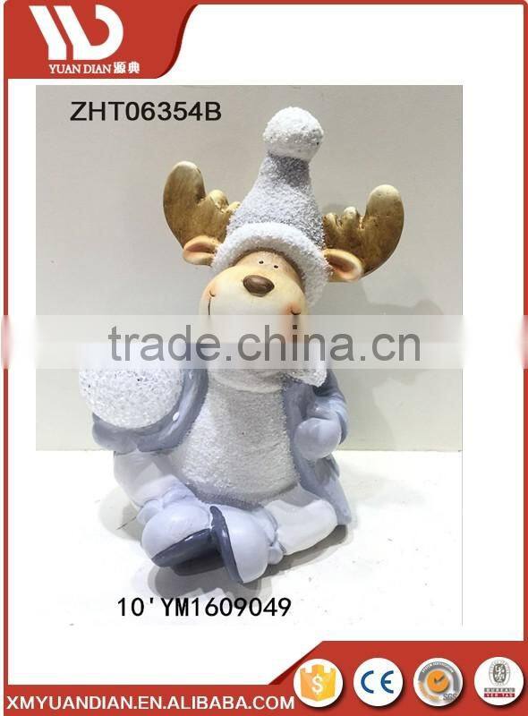 Hand painted Ceramic Deer for Chrismas Decoration