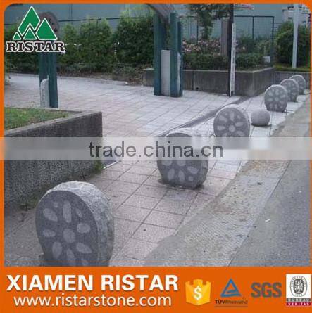 Square granite parking stone bollard stone pillar DIS-P028