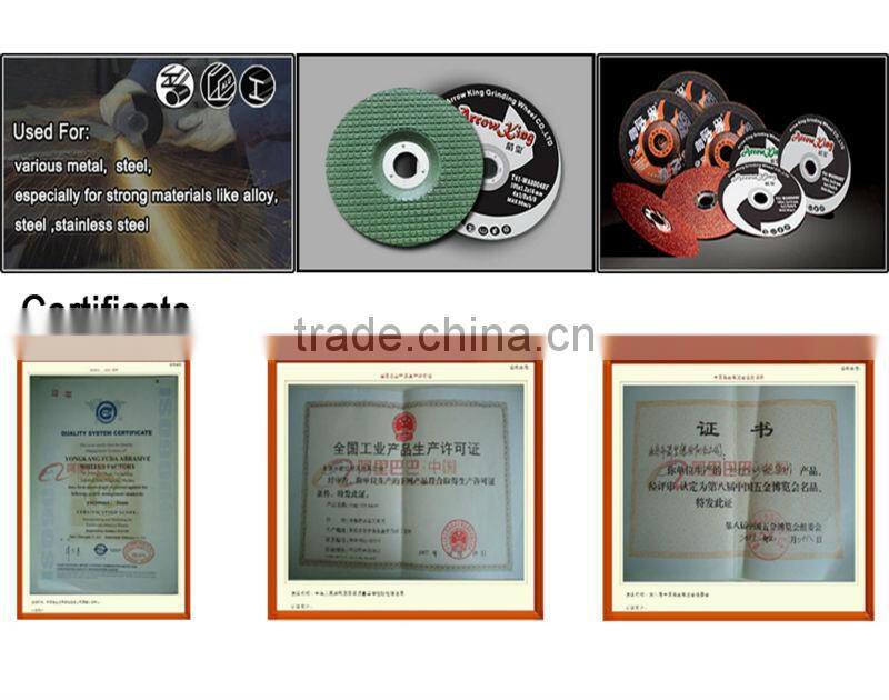 6''(150x3x22mm)T27-Resin Reinforced DC Grinding &Cutting Wheel for Metal