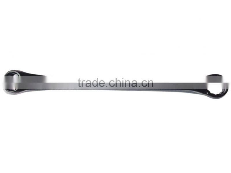 Double ratchet wrench with blacken polish