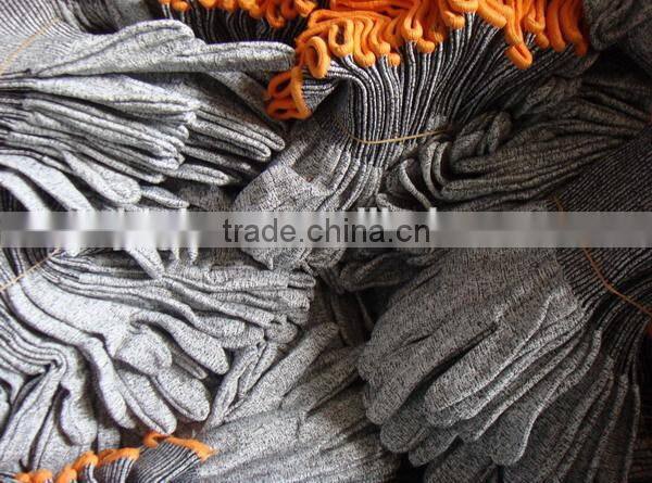PU Coated level 5 cut resistant gloves