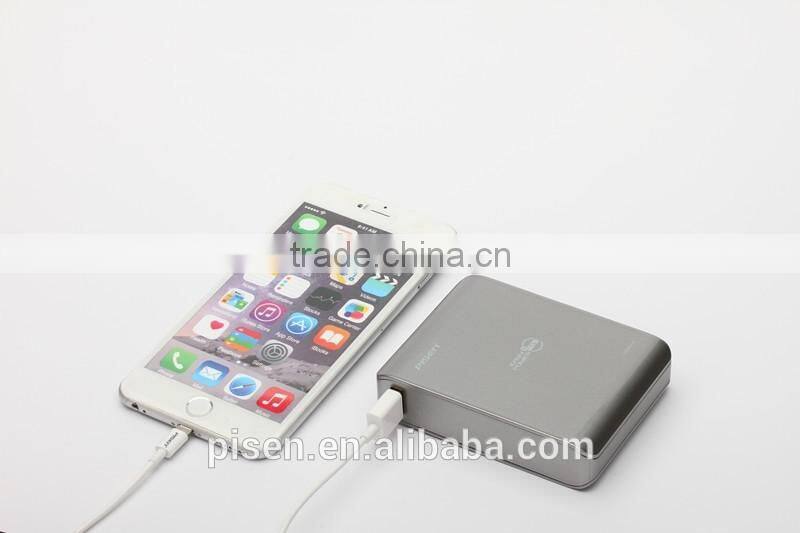 Universal Smart LED Torch Light External Battery PISEN Mobile Power Bank 10000mAh Portable Charger