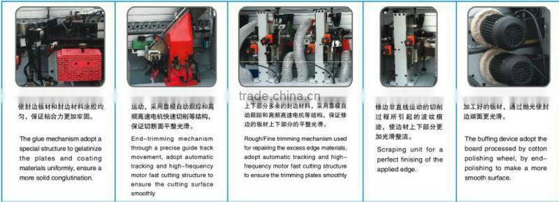 Applies the full-automatic edge banding machine (corner rounding function) SH450D with Panel width >=80