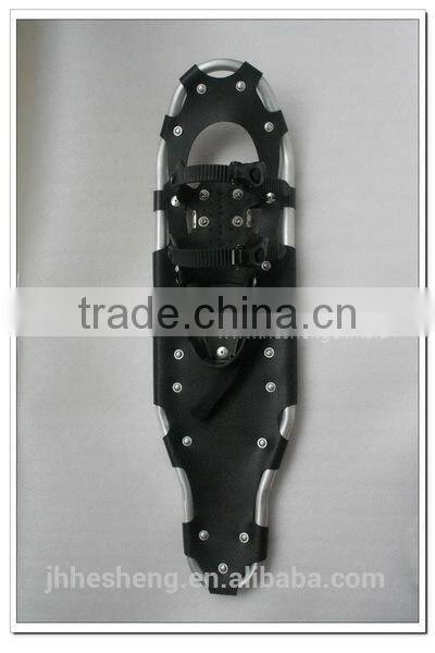 Wholesale 8x30"(22x78cm)anti-slip snowshoe Aluminium pivot PU binding Aluminum alloy crampon snowshoes (HS-SS2 30inch)