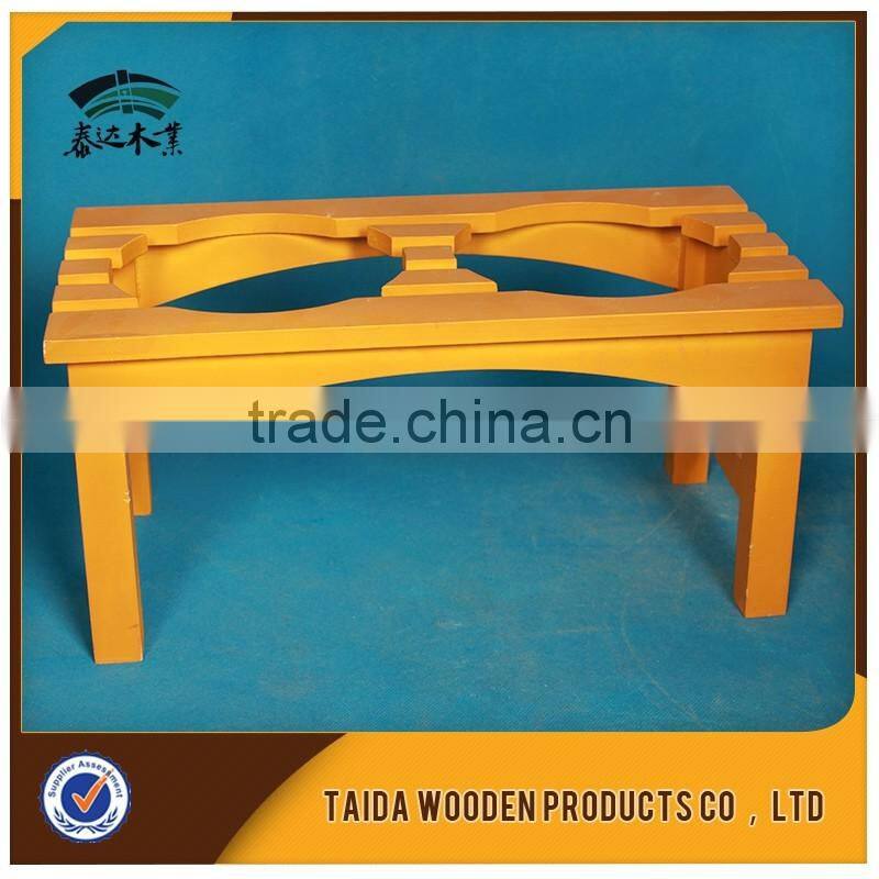 wooden pet feeder bowl holder /wooden bowl rack