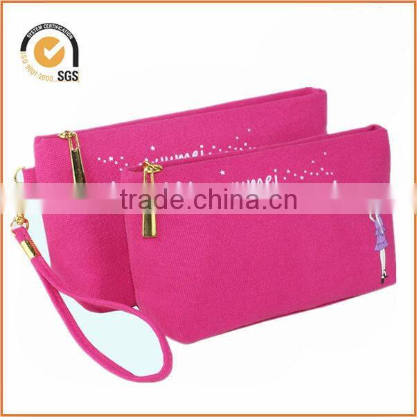6210 chiqun DONGGUAN new style dongguan factory custom cotton canvas zipper pouch