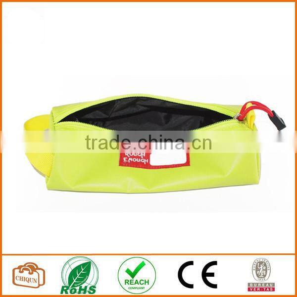 Tarpaulin Name Tag Small Pencil Case Pouch (Lime Green)