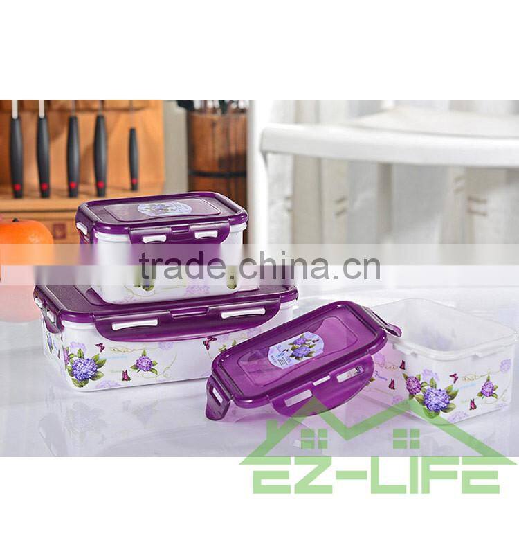 BPA free microwave safe plastic food storage containers