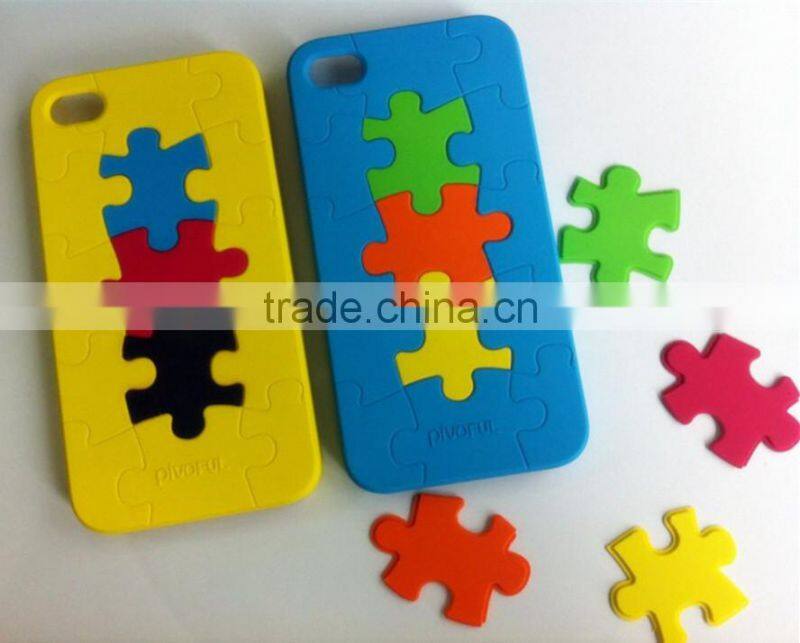 Puzzle mobile phone cover case for iphone 4,4s