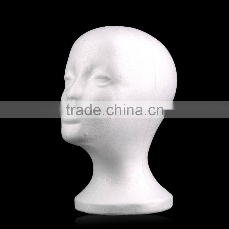 Female Styrofoam Foam Mannequin Manikin Head Model Wig hair Glasses Hat Display