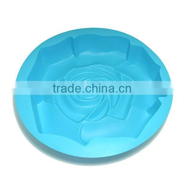 rose design flower silicone cake mold
