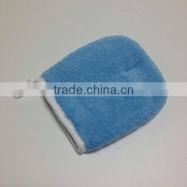 mini size wax polishing microfiber car dusting glove