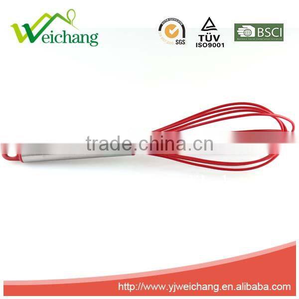 WCJ493 Good quality Egg whisk Silicone Wire Whisk, Egg Frother, Milk & Egg Beater Blender 10" hot sales